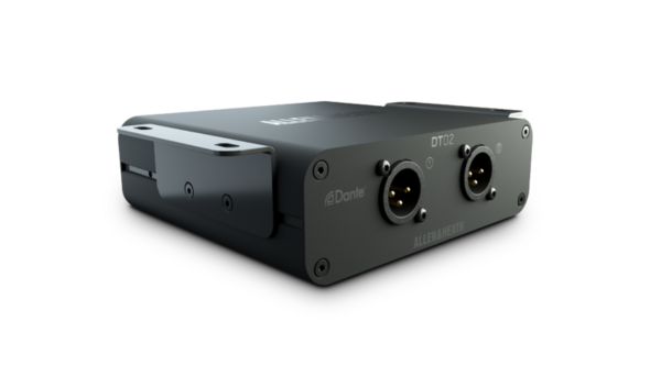 2OUT DANTE OUTPUT EXPANDER WITH XLR, POE OR DC, SWITCHABLE 48KHZ / 96KHZ, AES67 COMPATIBLE, DDM
